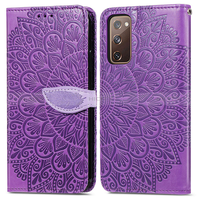 Funda de Cuero Cartera con Soporte Patron de Moda Carcasa S04D para Samsung Galaxy S20 Lite 5G