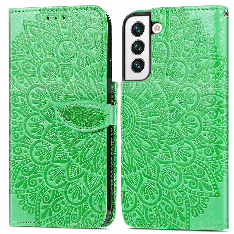 Funda de Cuero Cartera con Soporte Patron de Moda Carcasa S04D para Samsung Galaxy S21 Plus 5G