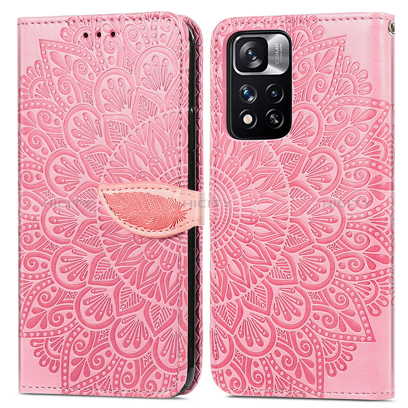 Funda de Cuero Cartera con Soporte Patron de Moda Carcasa S04D para Xiaomi Poco X4 NFC