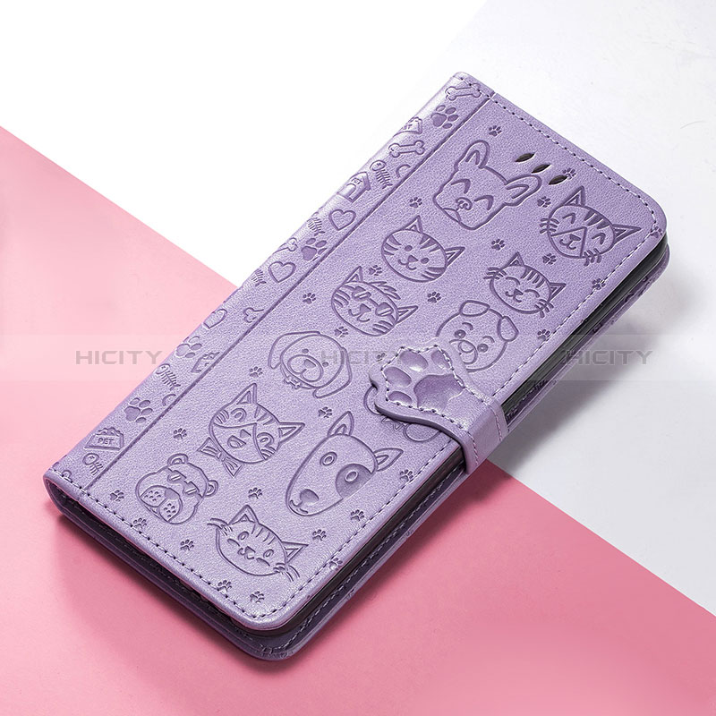 Funda de Cuero Cartera con Soporte Patron de Moda Carcasa S05D para Google Pixel 5