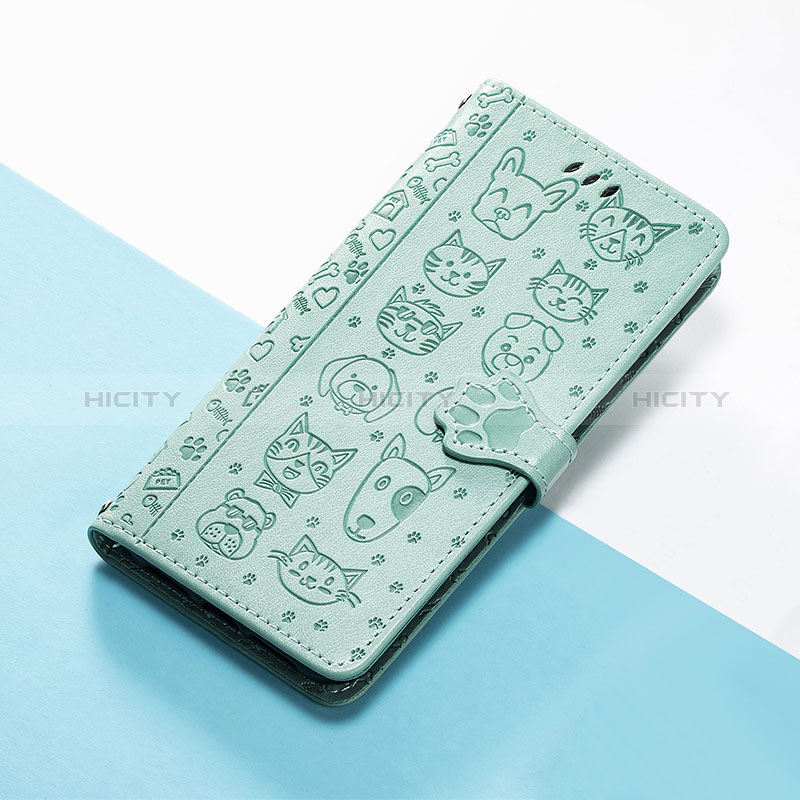 Funda de Cuero Cartera con Soporte Patron de Moda Carcasa S05D para Google Pixel 5