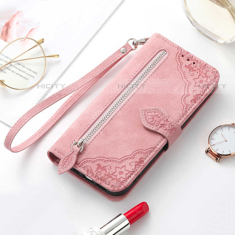 Funda de Cuero Cartera con Soporte Patron de Moda Carcasa S07D para Samsung Galaxy S21 Plus 5G