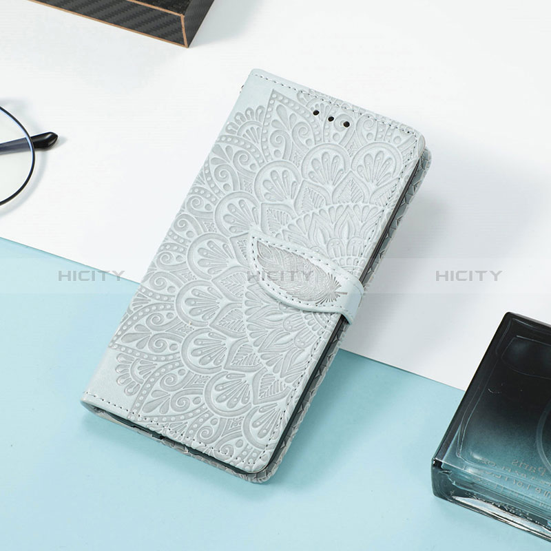 Funda de Cuero Cartera con Soporte Patron de Moda Carcasa S08D para Huawei Y7p