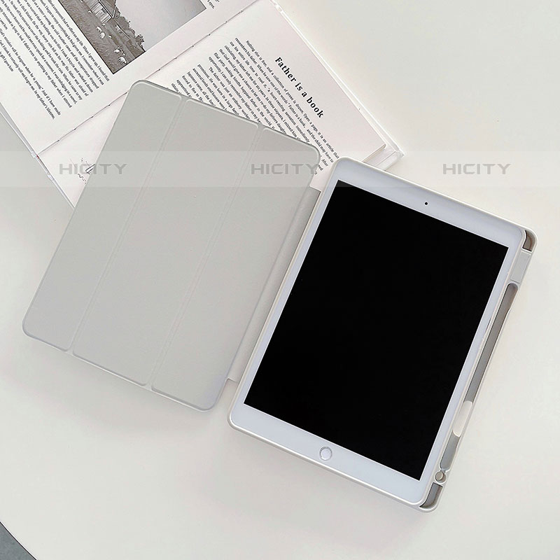 Funda de Cuero Cartera con Soporte Patron de Moda Carcasa XH2 para Apple iPad 10.2 (2020) Blanco