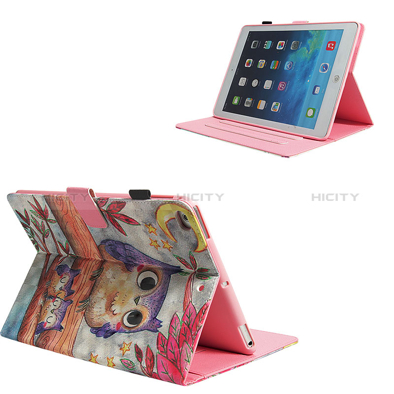 Funda de Cuero Cartera con Soporte Patron de Moda Carcasa Y01B para Apple iPad Air