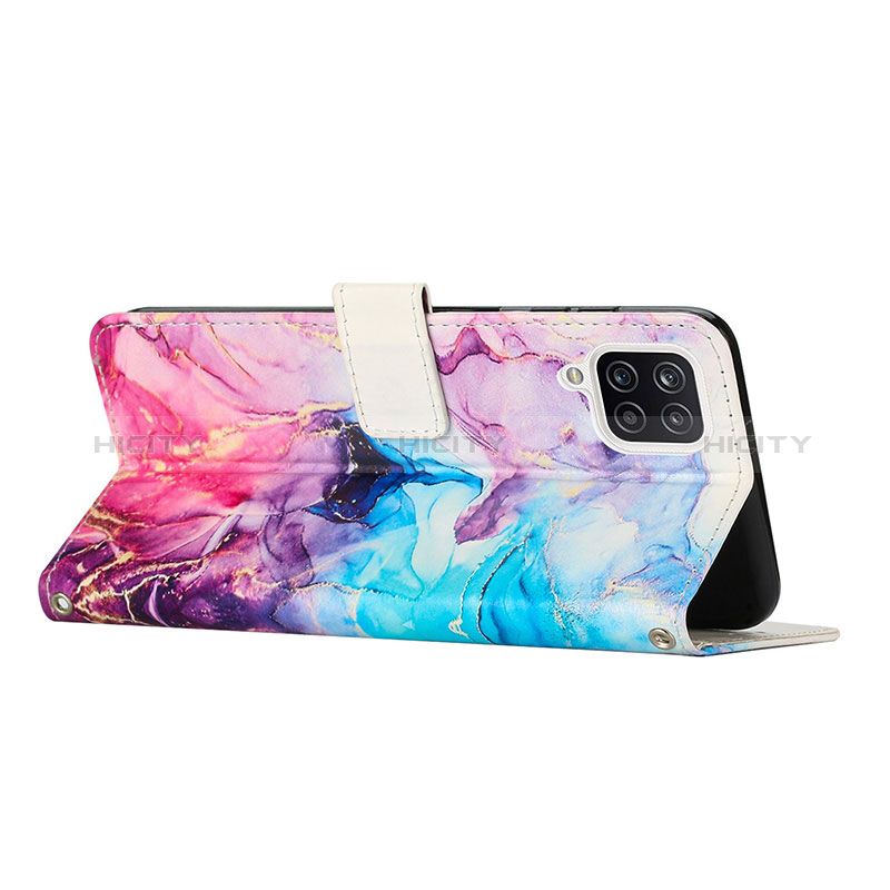 Funda de Cuero Cartera con Soporte Patron de Moda Carcasa Y01X para Samsung Galaxy F12