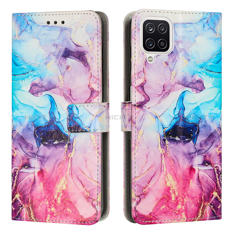 Funda de Cuero Cartera con Soporte Patron de Moda Carcasa Y01X para Samsung Galaxy M12