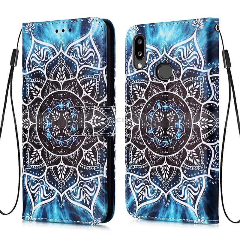 Funda de Cuero Cartera con Soporte Patron de Moda Carcasa Y02B para Samsung Galaxy M01s