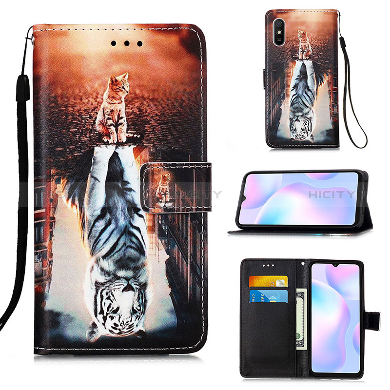 Funda de Cuero Cartera con Soporte Patron de Moda Carcasa Y02B para Xiaomi Redmi 9AT