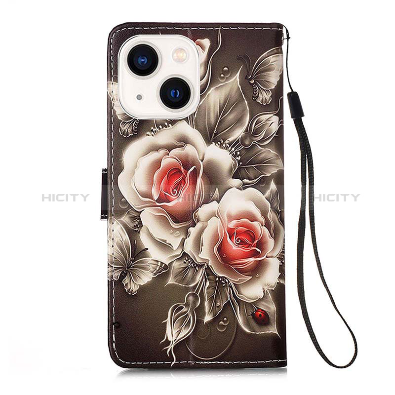 Funda de Cuero Cartera con Soporte Patron de Moda Carcasa Y03B para Apple iPhone 14