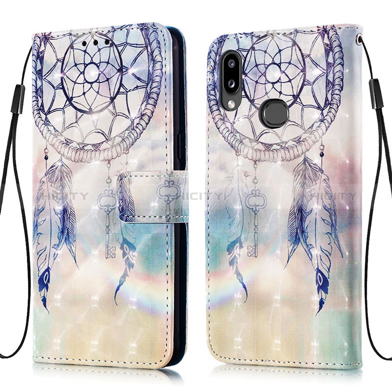 Funda de Cuero Cartera con Soporte Patron de Moda Carcasa Y03B para Samsung Galaxy M01s