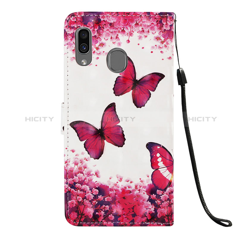 Funda de Cuero Cartera con Soporte Patron de Moda Carcasa Y03B para Samsung Galaxy M10S