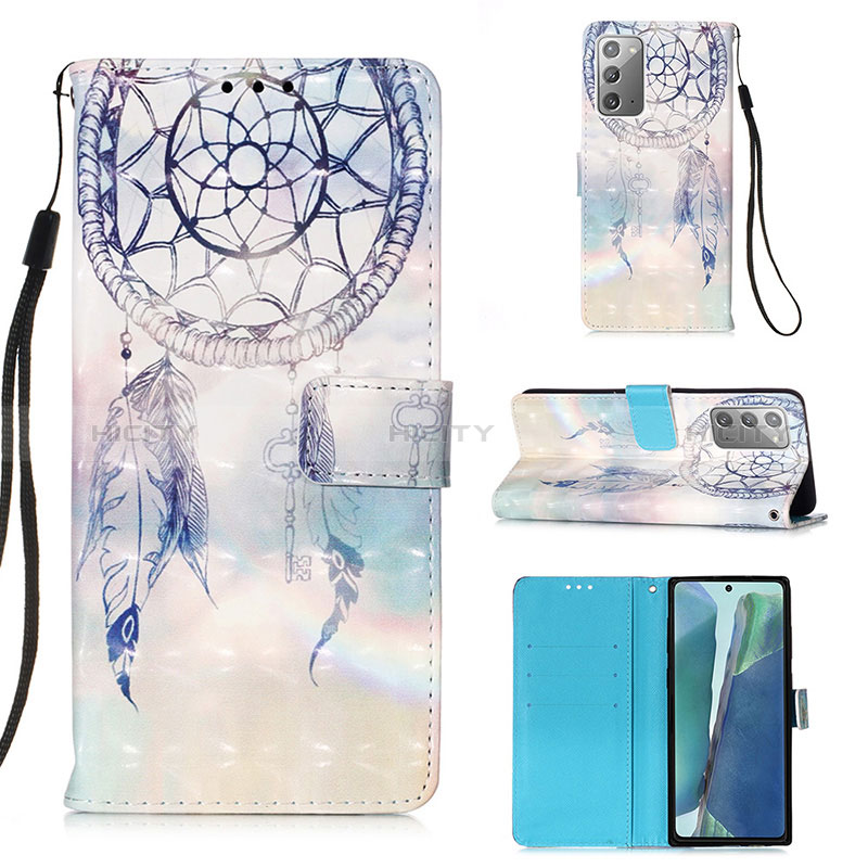 Funda de Cuero Cartera con Soporte Patron de Moda Carcasa Y03B para Samsung Galaxy Note 20 5G