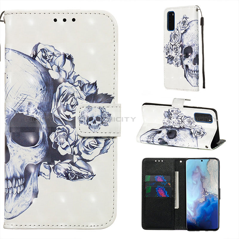 Funda de Cuero Cartera con Soporte Patron de Moda Carcasa Y03B para Samsung Galaxy S20 5G