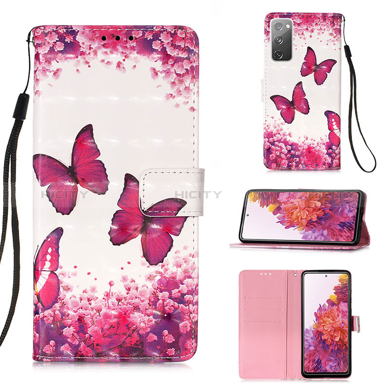 Funda de Cuero Cartera con Soporte Patron de Moda Carcasa Y03B para Samsung Galaxy S20 FE (2022) 5G