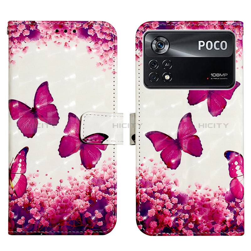 Funda de Cuero Cartera con Soporte Patron de Moda Carcasa Y03B para Xiaomi Redmi Note 11E Pro 5G