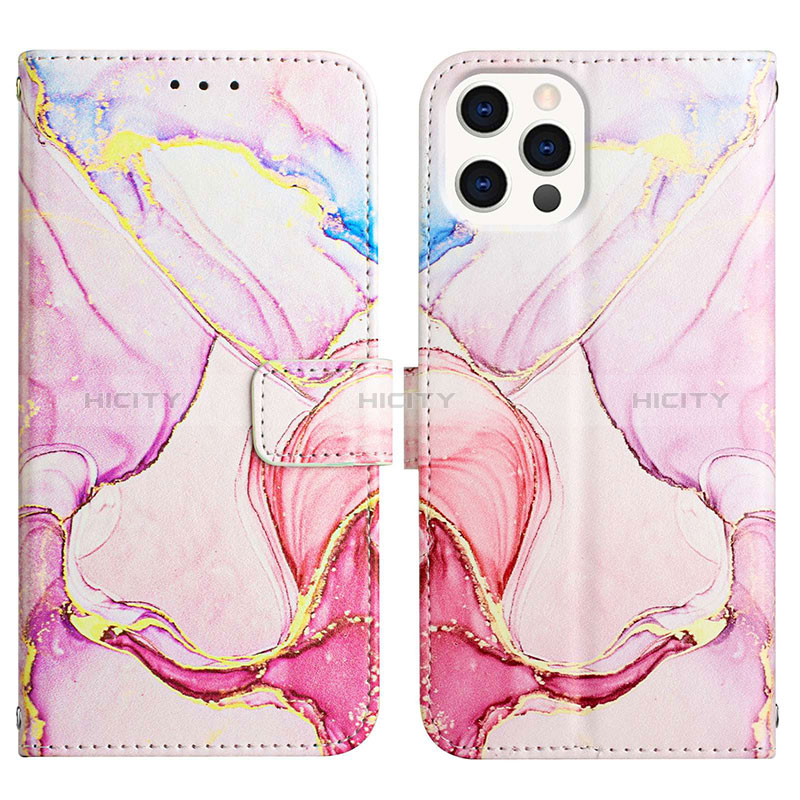 Funda de Cuero Cartera con Soporte Patron de Moda Carcasa Y04B para Apple iPhone 13 Pro