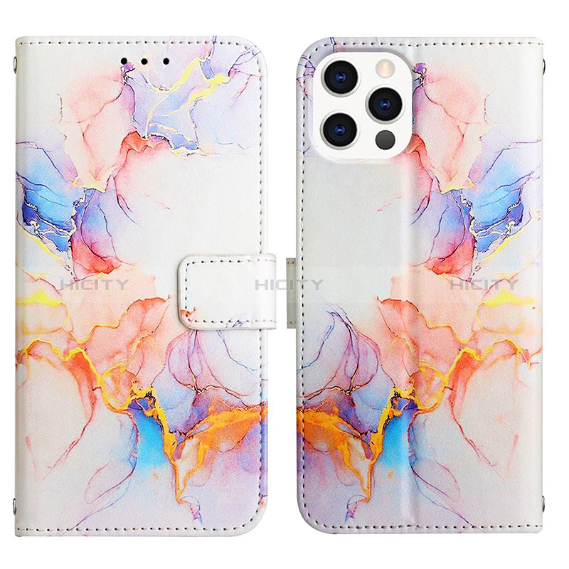 Funda de Cuero Cartera con Soporte Patron de Moda Carcasa Y04B para Apple iPhone 14 Pro Max