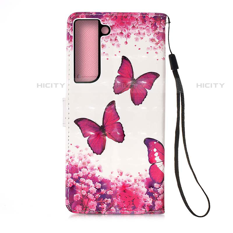 Funda de Cuero Cartera con Soporte Patron de Moda Carcasa Y04B para Samsung Galaxy S21 Plus 5G