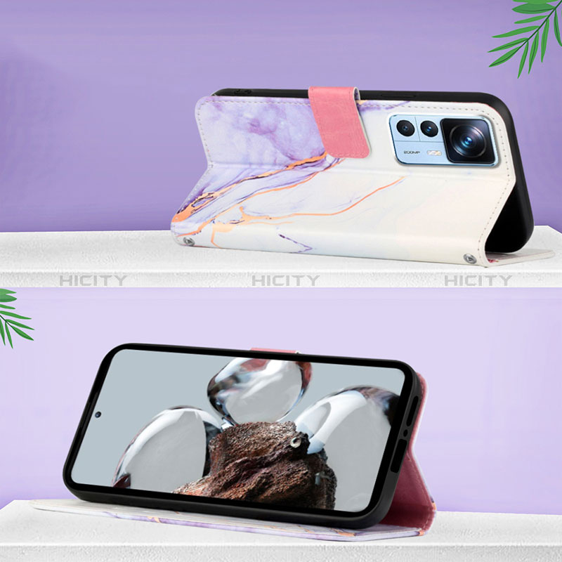 Funda de Cuero Cartera con Soporte Patron de Moda Carcasa Y04B para Xiaomi Mi 12T 5G