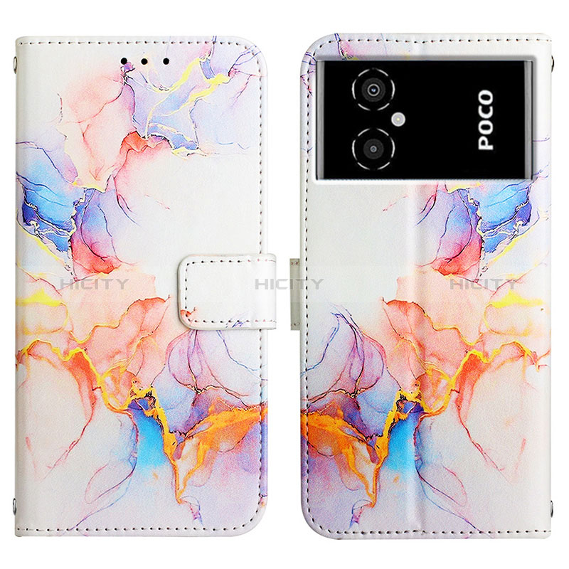 Funda de Cuero Cartera con Soporte Patron de Moda Carcasa Y04B para Xiaomi Poco M4 5G