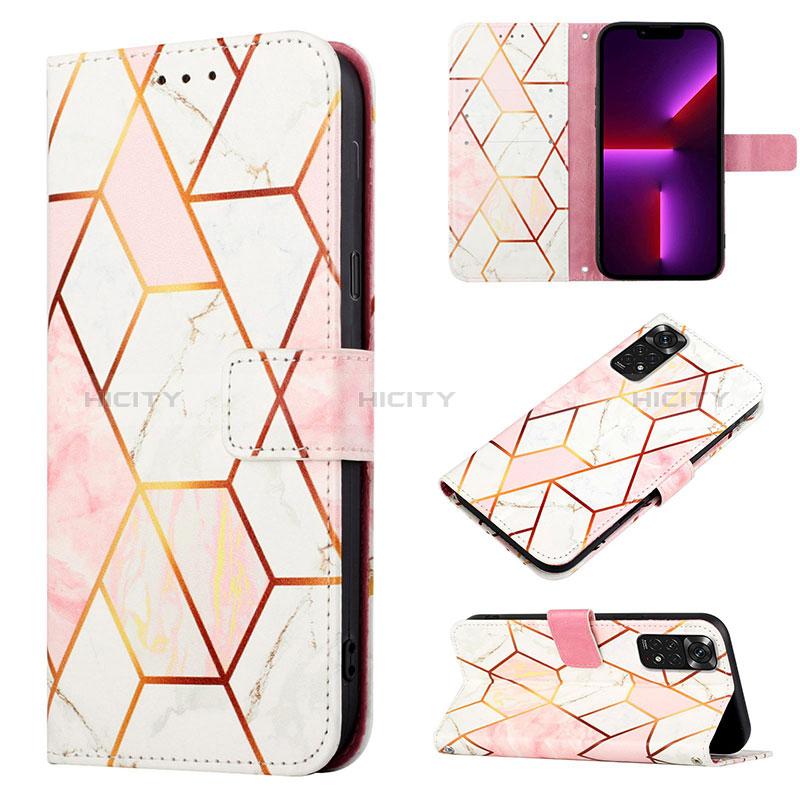 Funda de Cuero Cartera con Soporte Patron de Moda Carcasa Y04B para Xiaomi Redmi Note 11 4G (2022)