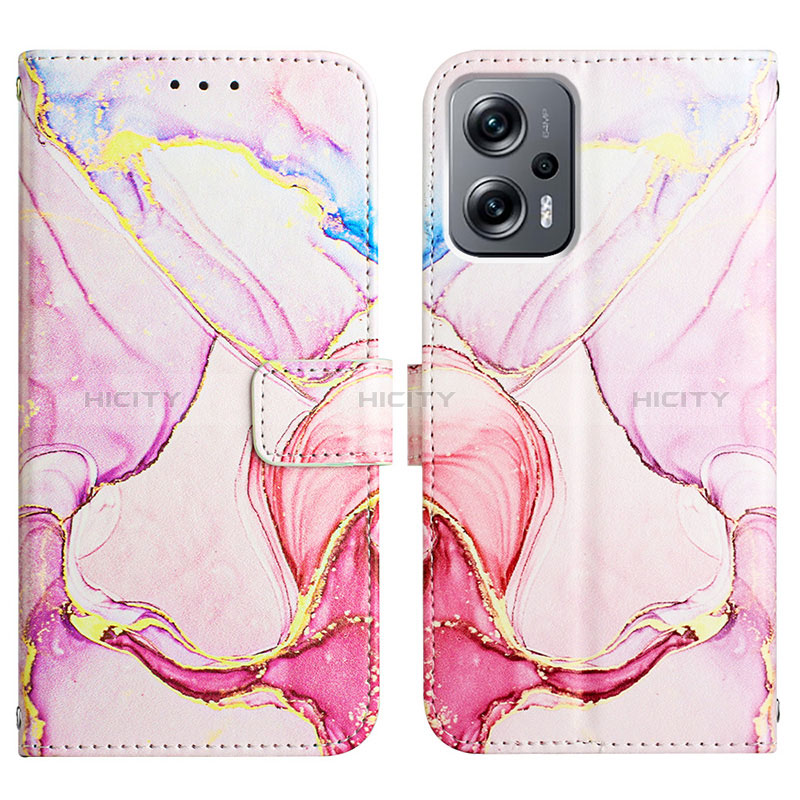 Funda de Cuero Cartera con Soporte Patron de Moda Carcasa Y04B para Xiaomi Redmi Note 11T Pro+ Plus 5G