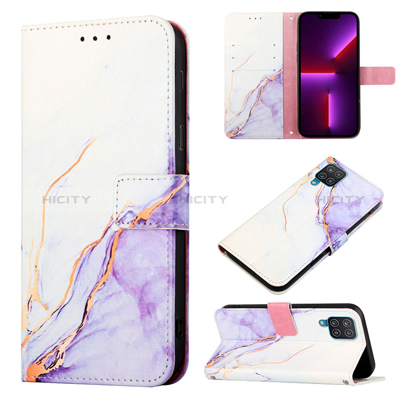 Funda de Cuero Cartera con Soporte Patron de Moda Carcasa Y05B para Samsung Galaxy M12