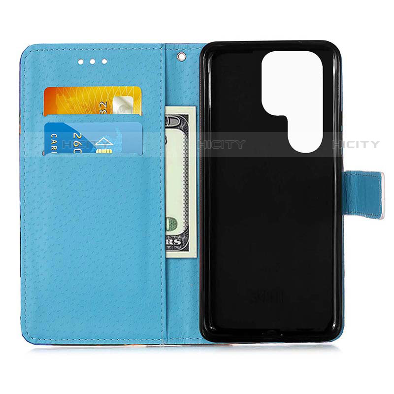 Funda de Cuero Cartera con Soporte Patron de Moda Carcasa Y05B para Samsung Galaxy S22 Ultra 5G