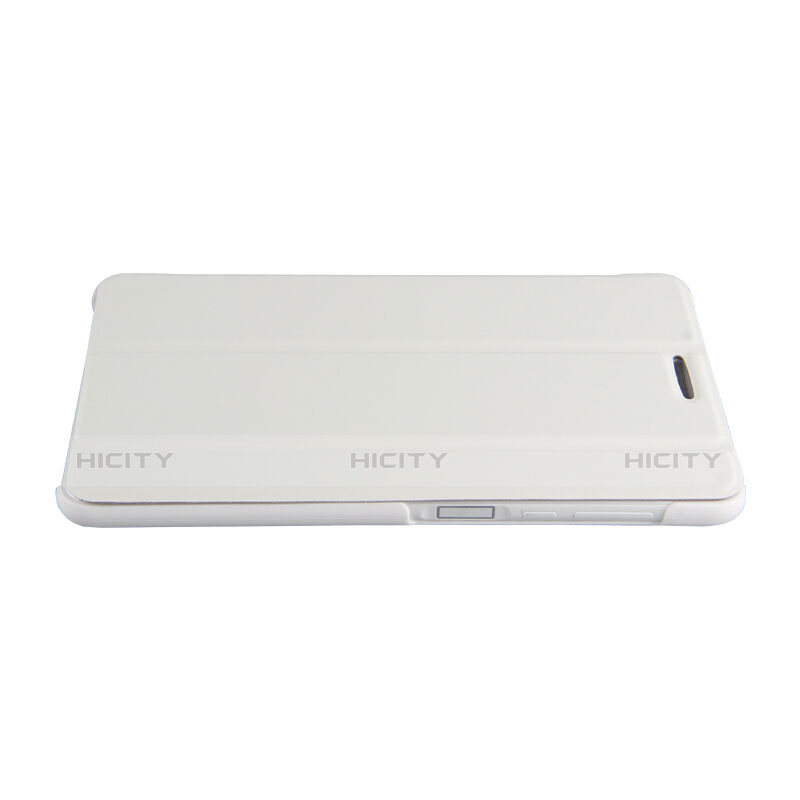 Funda de Cuero Cartera con Soporte R01 para Huawei MediaPad T2 Pro 7.0 PLE-703L Blanco