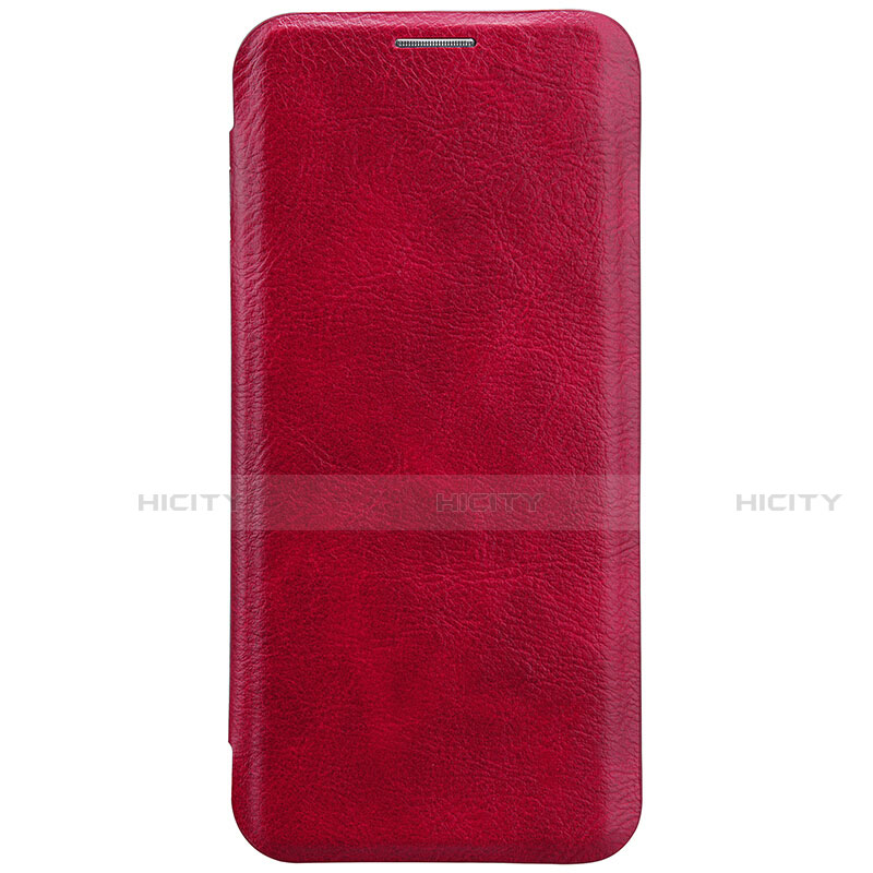 Funda de Cuero Cartera con Soporte S01 para Samsung Galaxy S8 Plus Rojo