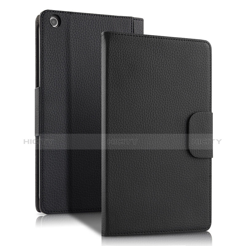 Funda de Cuero Cartera con Teclado L02 para Huawei MediaPad M3 Lite 10.1 BAH-W09 Negro