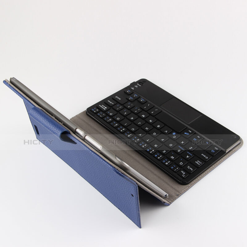 Funda de Cuero Cartera con Teclado para Huawei Mediapad M3 8.4 BTV-DL09 BTV-W09 Azul