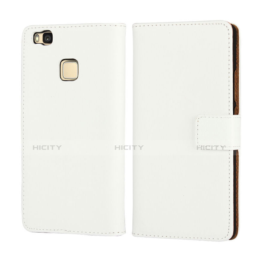 Funda de Cuero Cartera para Huawei G9 Lite Blanco