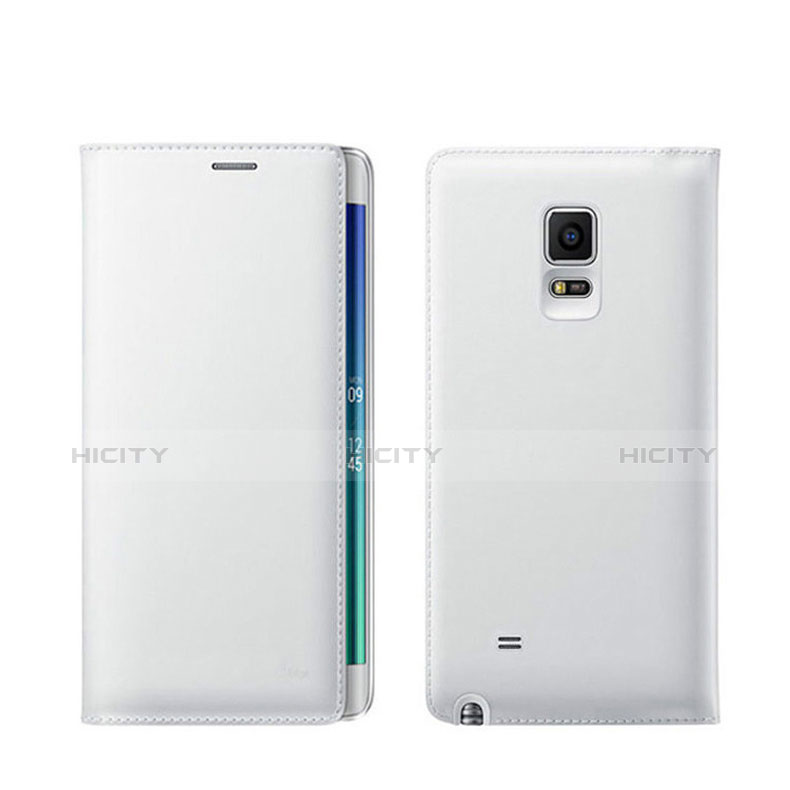 Funda de Cuero Cartera para Samsung Galaxy Note Edge SM-N915F Blanco