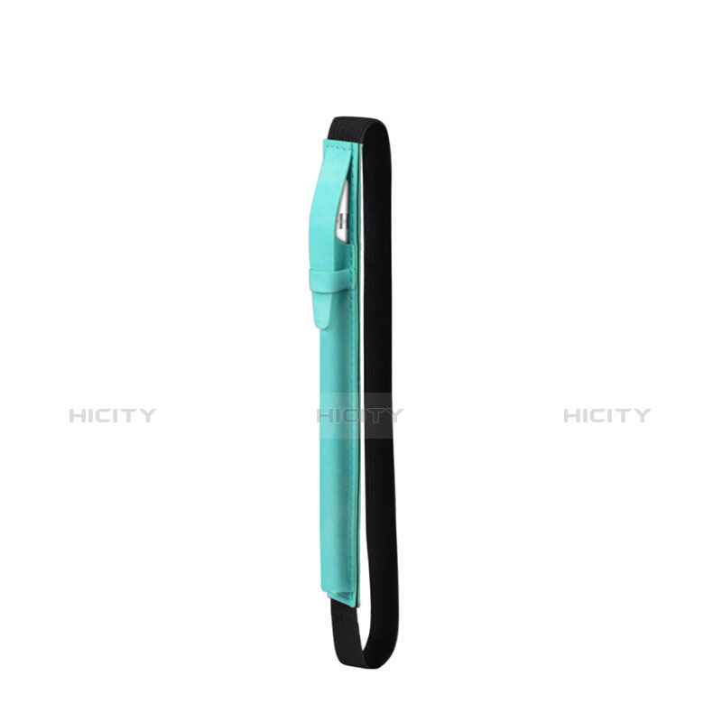 Funda de Cuero Elastico del Pluma Desmontable P03 para Apple Pencil Apple New iPad 9.7 (2017) Verde