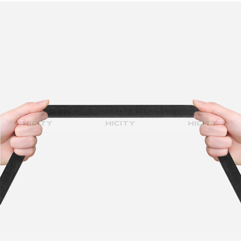 Funda de Cuero Elastico del Pluma Desmontable P04 para Apple Pencil Apple iPad Pro 10.5 Negro