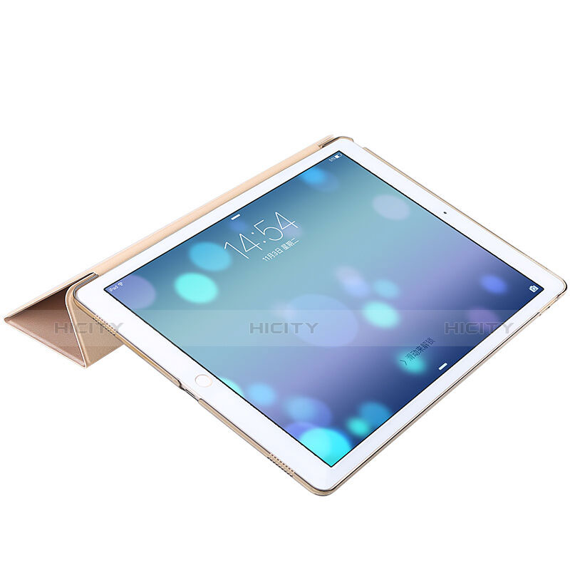 Funda de Cuero Flip con Soporte para Apple iPad Pro 9.7 Oro