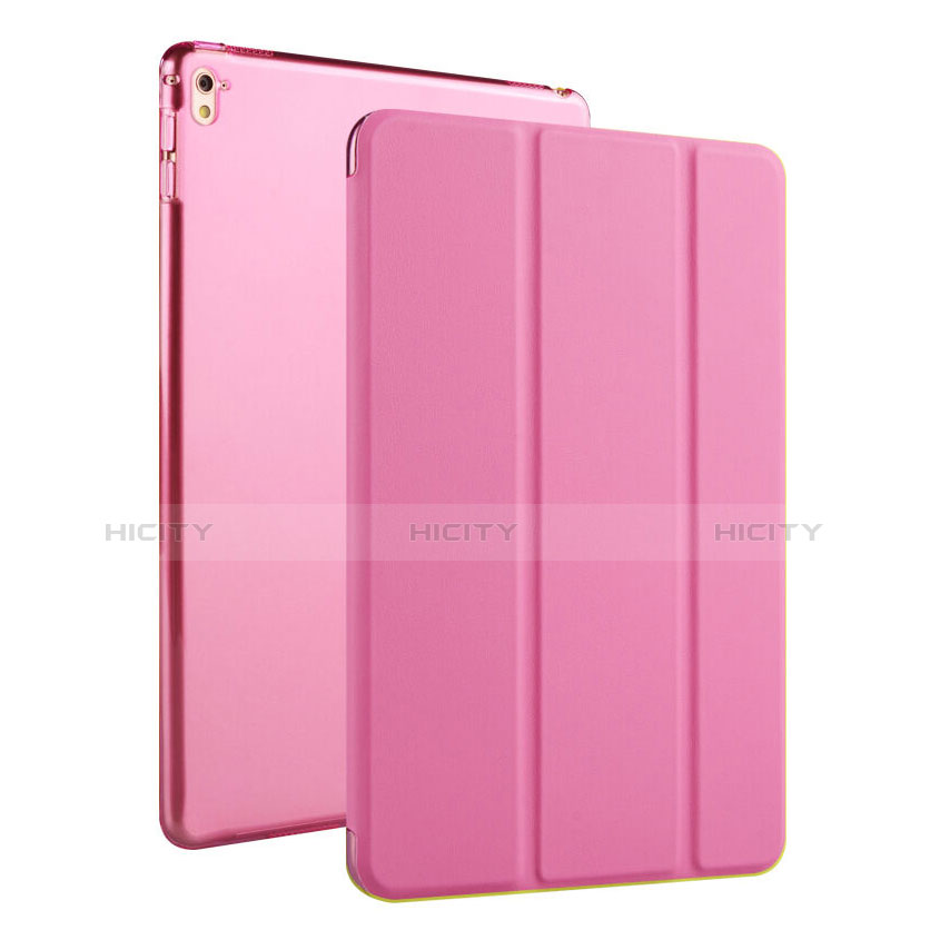 Funda de Cuero Flip con Soporte para Apple iPad Pro 9.7 Rosa