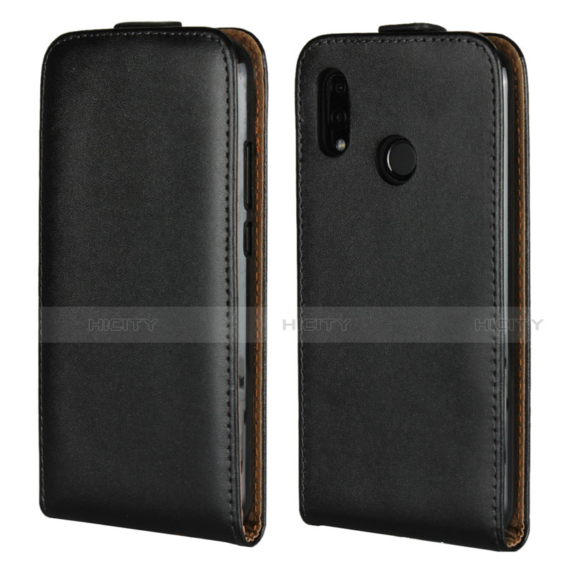 Funda de Cuero Flip para Huawei P20 Lite Negro