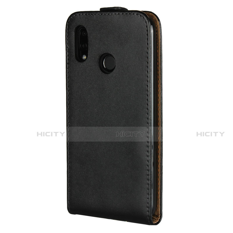 Funda de Cuero Flip para Huawei P20 Lite Negro