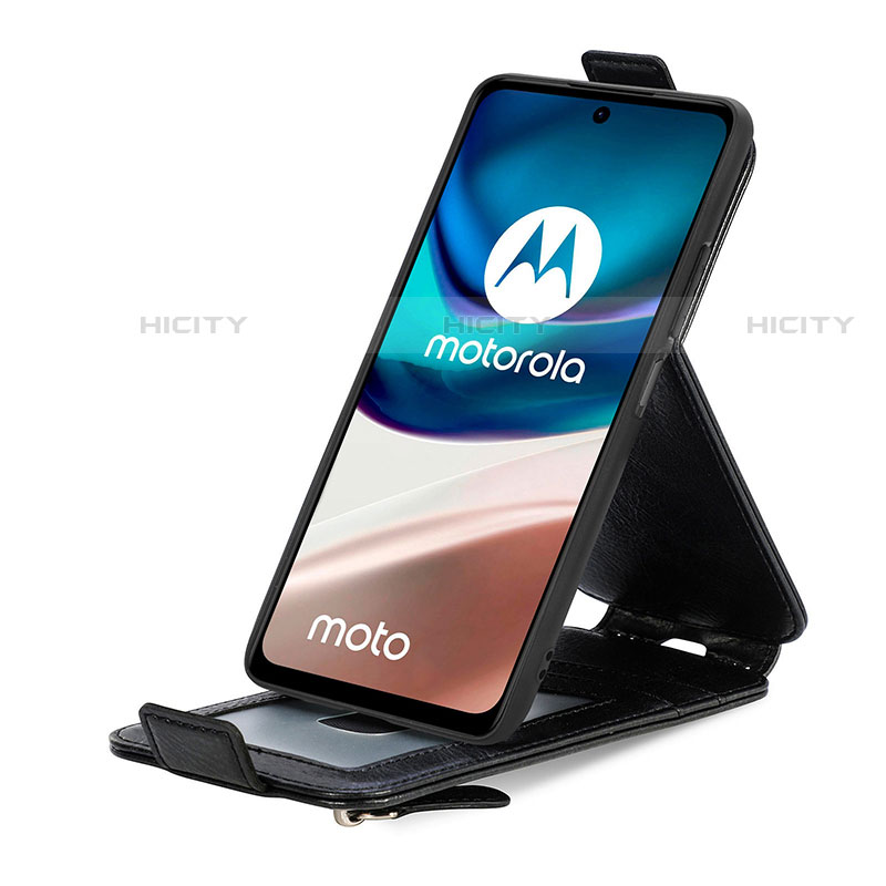 Funda de Cuero Flip S01D para Motorola Moto E32s
