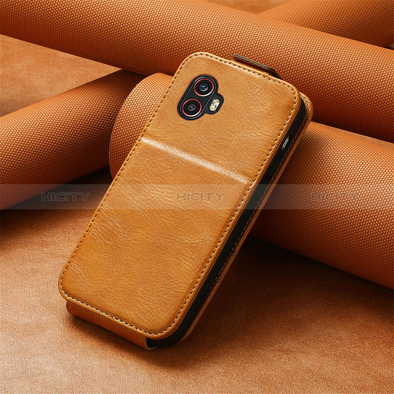 Funda de Cuero Flip S01D para Samsung Galaxy XCover 6 Pro 5G