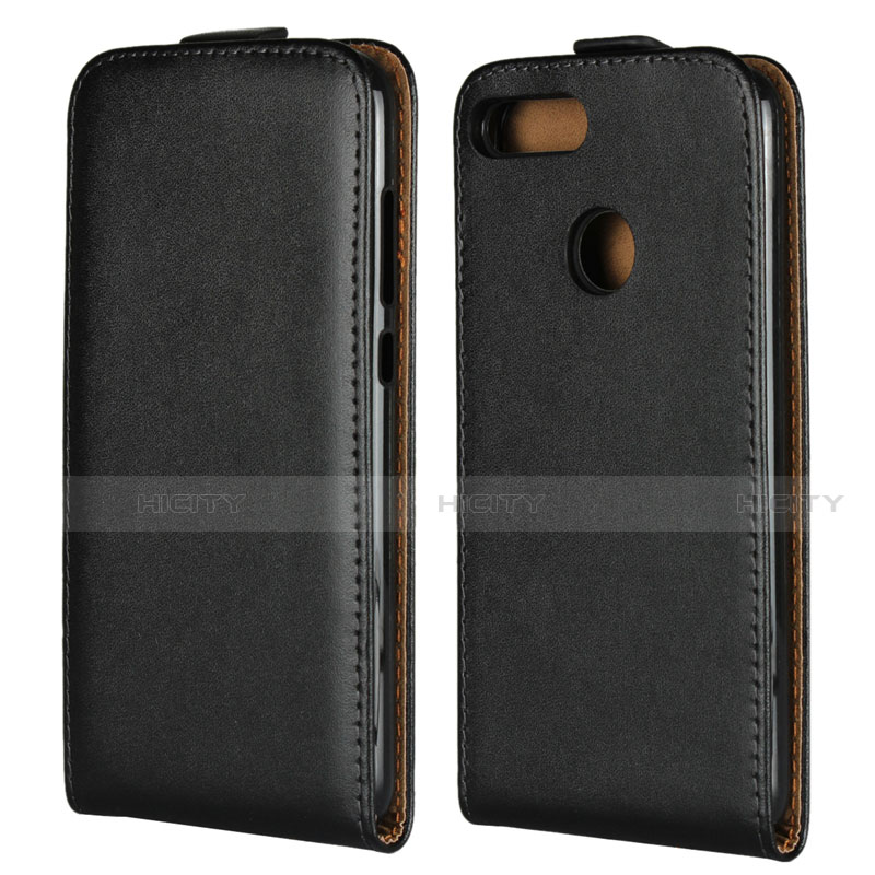 Funda de Cuero Flip V01 para Huawei Honor 9 Lite Negro