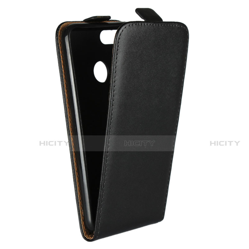 Funda de Cuero Flip V01 para Huawei Honor 9 Lite Negro