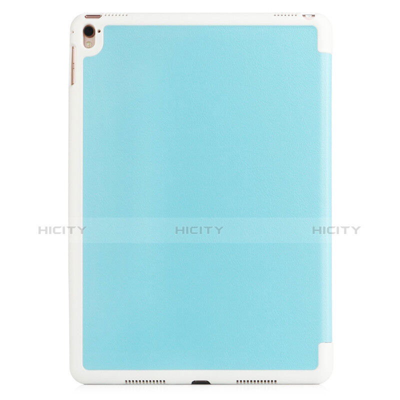 Funda de Cuero Mate con Soporte para Apple iPad Pro 9.7 Azul Cielo