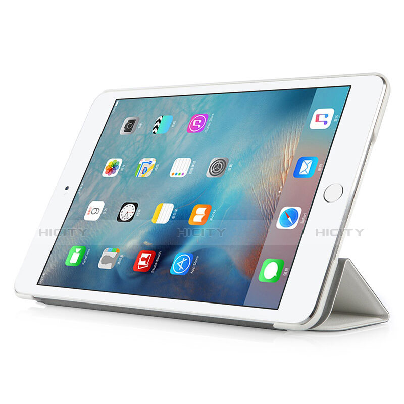 Funda de Cuero Mate con Soporte para Apple iPad Pro 9.7 Blanco