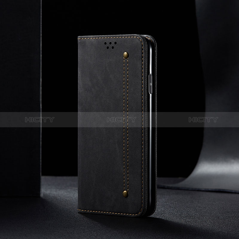 Funda de pano Cartera con Soporte B01S para Samsung Galaxy A81 Negro