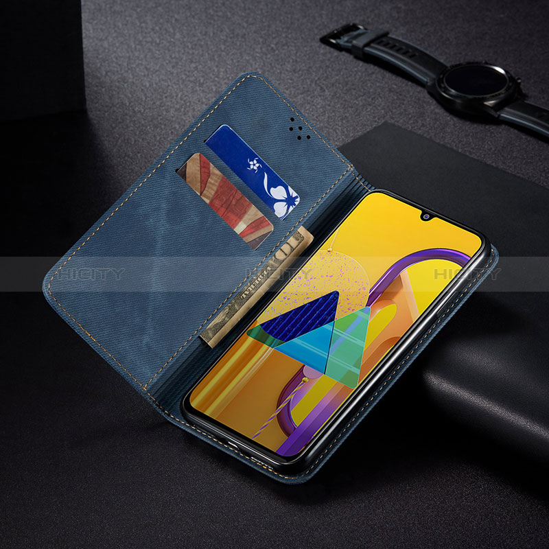 Funda de pano Cartera con Soporte B01S para Samsung Galaxy M21