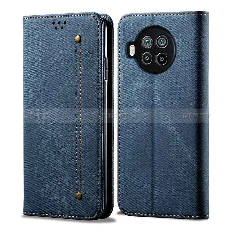 Funda de pano Cartera con Soporte B01S para Xiaomi Mi 10T Lite 5G Azul